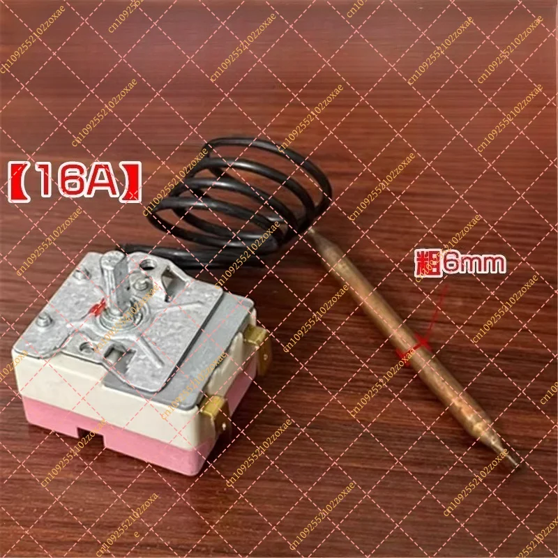 Adjustable Thermostat Switch for Electric Water Heater - 75°C Temperature Limiter Fits Midea, Haier & Wanda (16A)
