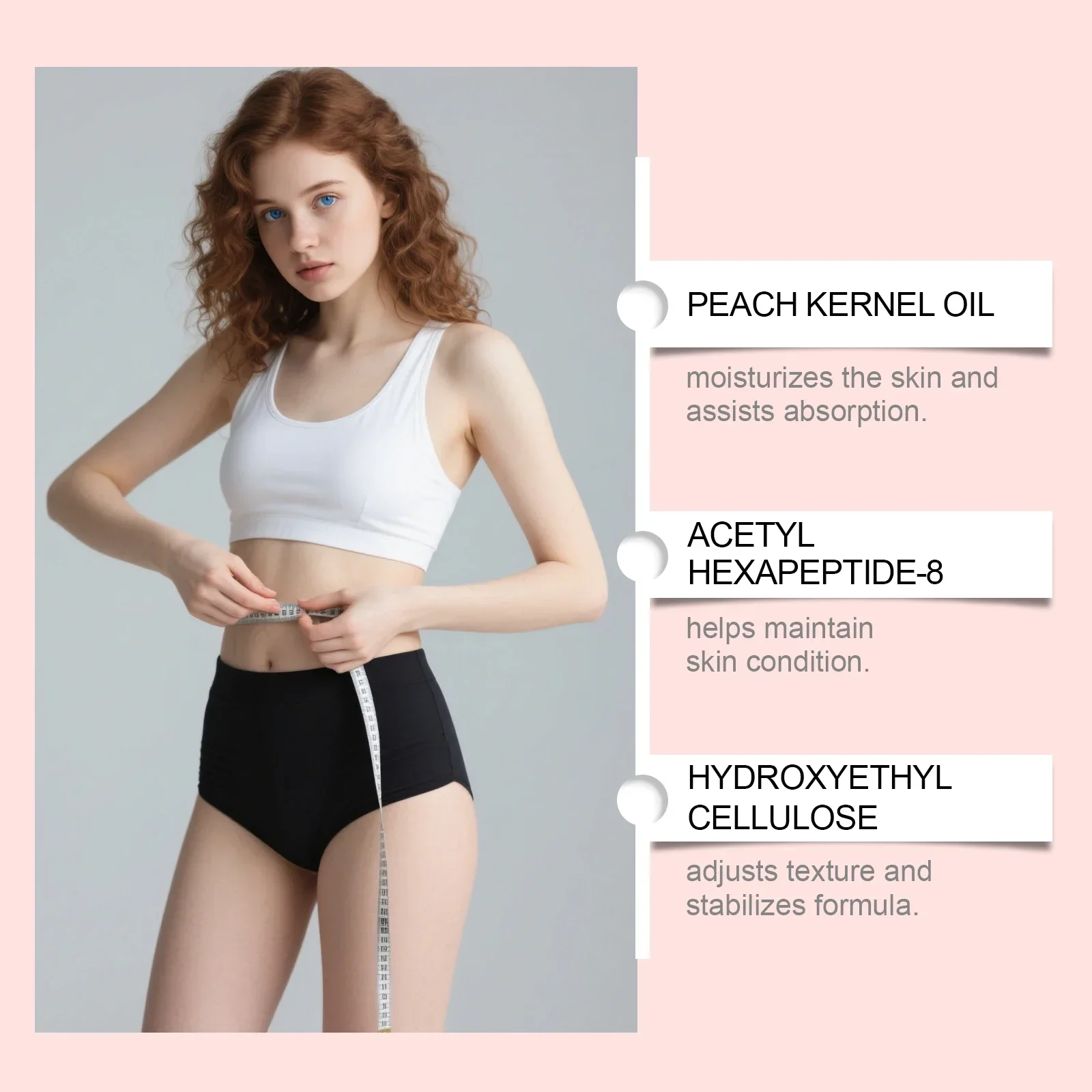 Figure care patch: A daily care patch with mild ingredients that helps achieve a lightweight feel and showcase body contours.