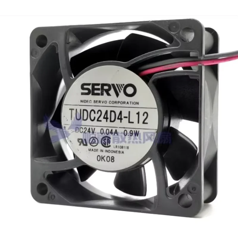 SERVO TUDC24D4-L12 DC 24V 0.04A 60x60x25mm 2-Wire Server Cooling Fan