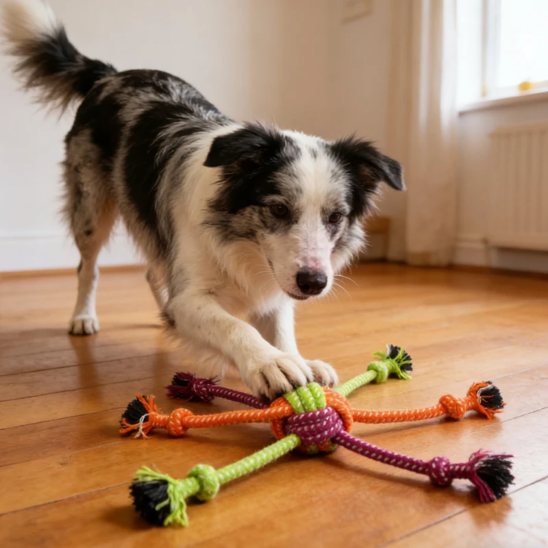 Dog Chewing Toy Pet Molar Bite-resistant Cotton Rope Knot for Dog Puppy Durable Teeth Cleaning Interactive Toy Pet Supplies