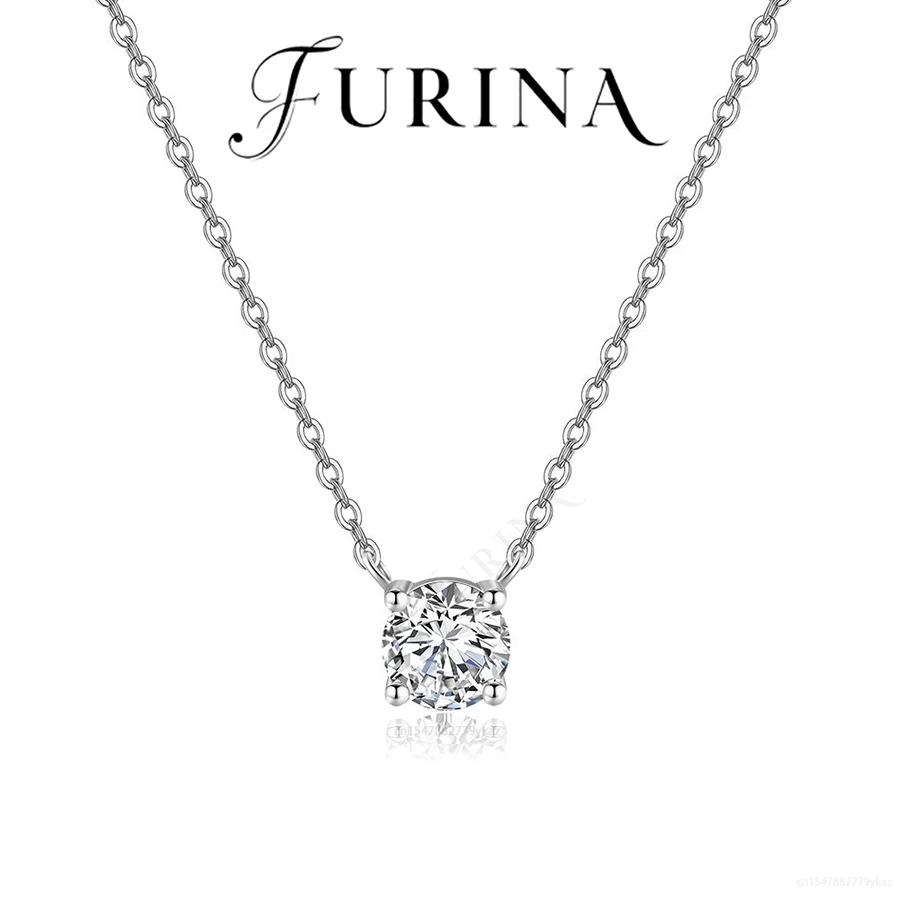 

Furina 18K Plated S925 Silver Luxury Necklace 5A Zircon Inlaid Jewelry Girlfriend Mother Christmas Valentine Day Perfect Gifts