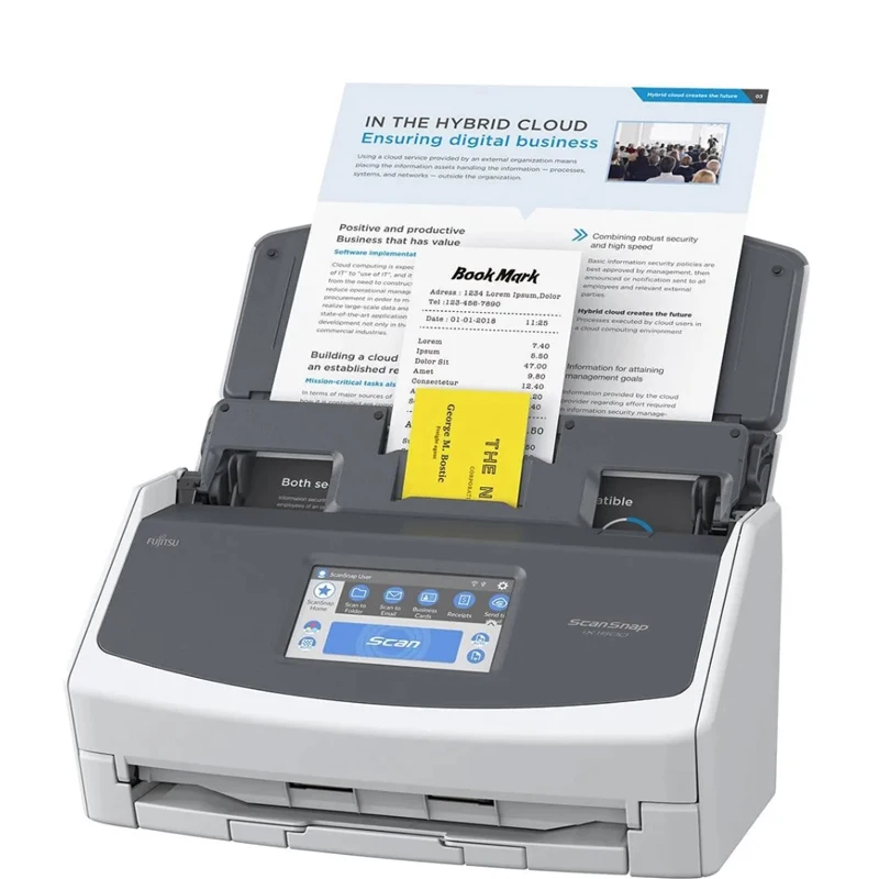 For Ricoh ScanSnap IX1600 Deluxe Color Duplex Document Scanner With Adobe Acrobat DC Pro and PC