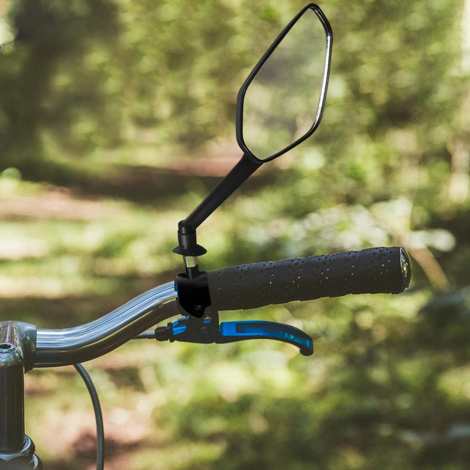 

1 set Bicycle Rear View Mirrors Set Black H End Mount Side Mirror for Bike Tricycle Convex Suitable Most Bikes Safe Riding