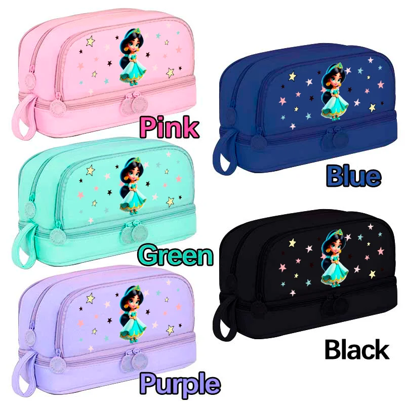 مقلمة أميرات ديزني أورورا سنو وايت مقلمة أرييل إيلا سعة كبيرة صندوق رصاص صندوق أدوات مكتب متعدد الوظائف #6