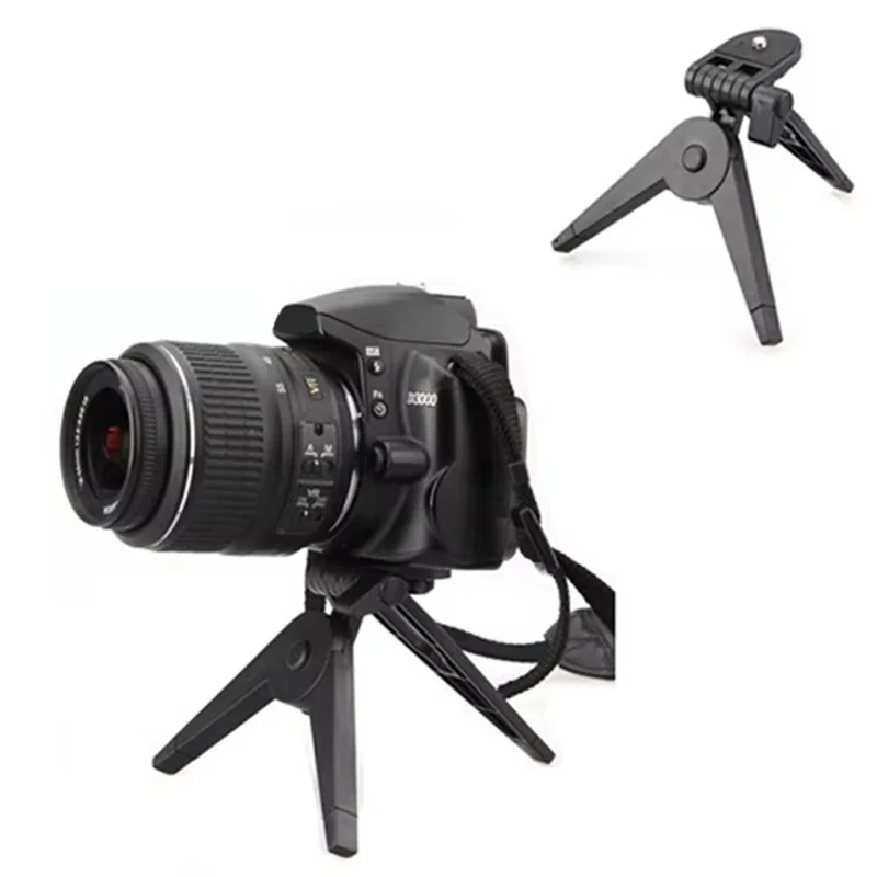 Vlog Selfie Shooting Stand Folding Tripod Stand For Camera DV Camcorder Mini Camera Tripods Holder For Studio Home Outdoor Use