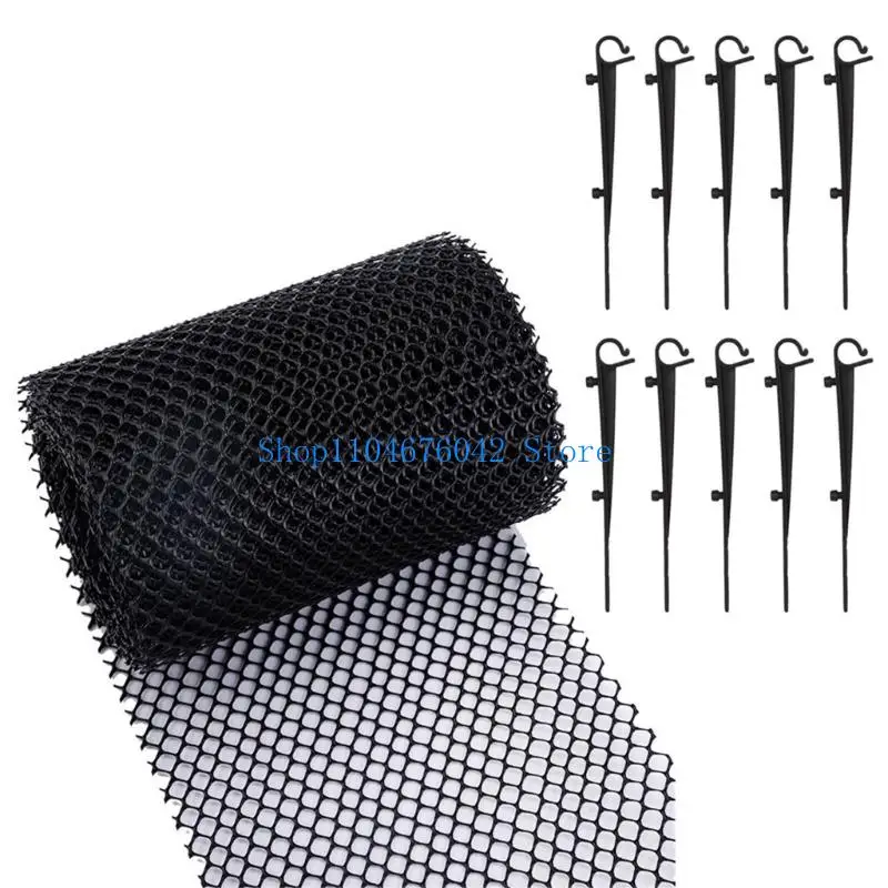 Защитная сетка для желоба 5asd с фиксированными крючками, фильтры для защиты желоба на крыше, сетчатый забор