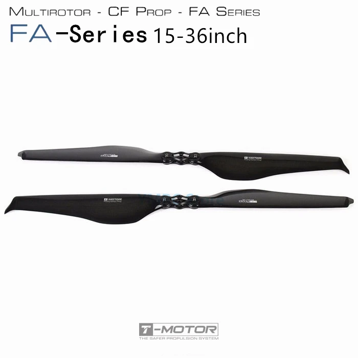 T-MOTOR FA15.2x5 FA20.2x6.6 FA22.2x7.2 FA27.2x8.9 FA32.2x10.5 FA36.2x11.8 Carbon Fiber Material Folding Propeller for Drone