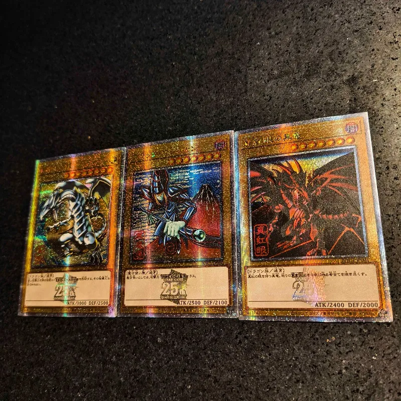 Yu-Gi-Oh! Ukiyo-e Stamp Collection Blue-Eyes White Dragon Red-Eyes Black Dragon Self-made Card Dark Magician Knight Flash Card