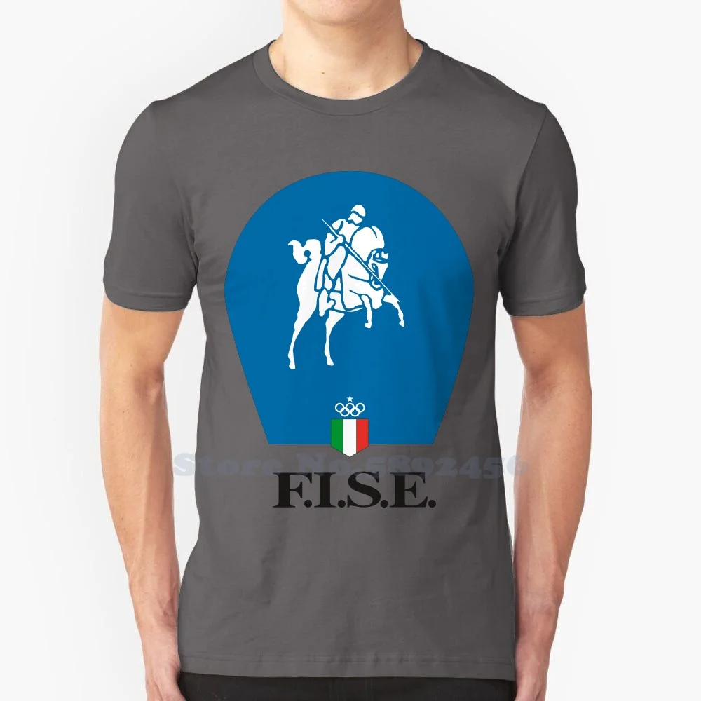 Federazione Italiana Sport Equestri Brand Logo Streetwear T Shirt Top Quality Graphic Tees