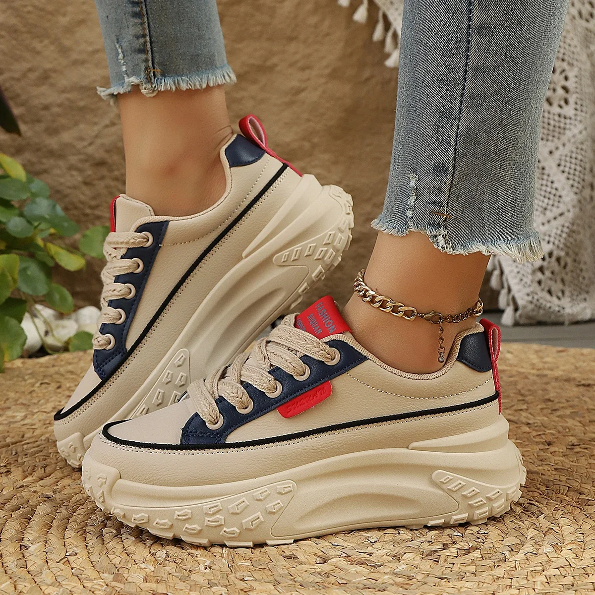 

Trend Women Sneakers 2025 New Sneakers of Sport High Quality Anti-Slip Women Sport Designer Shoes Fashion Platform Casual Shoes