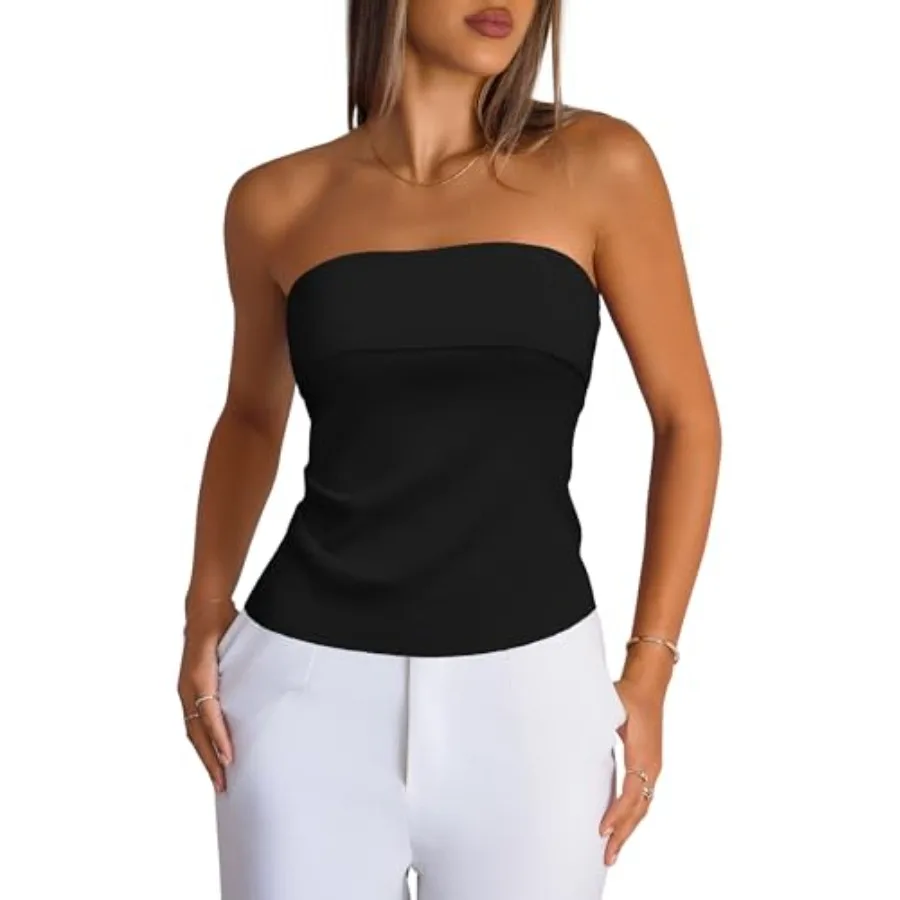 

ArachandCloz Women's Silk Blend Non See Through Non Slip Fall Fashion Tube Top 2026