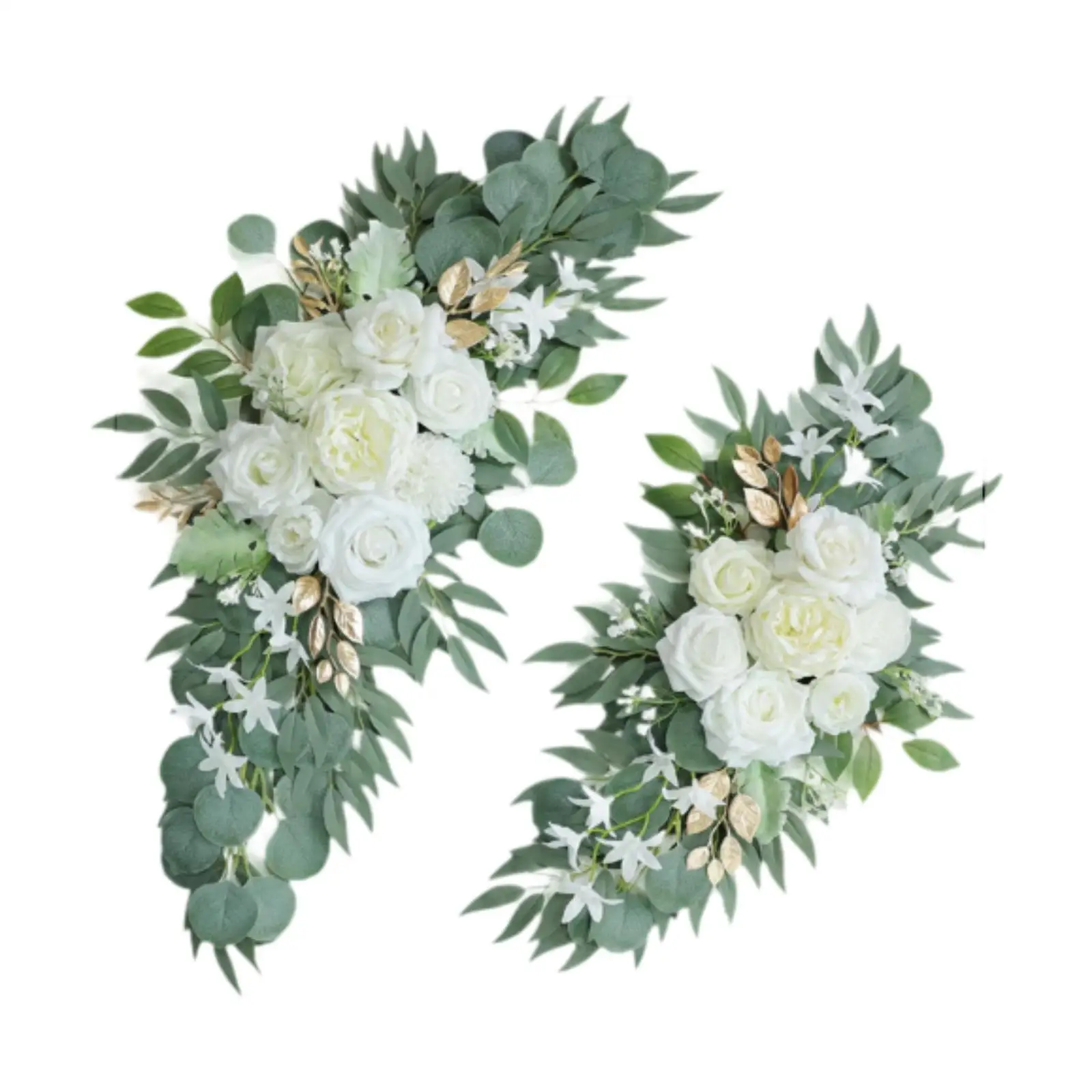 

2x Wedding Arch Flowers Wedding Arch Wreath Flower Garland Centerpiece Silk