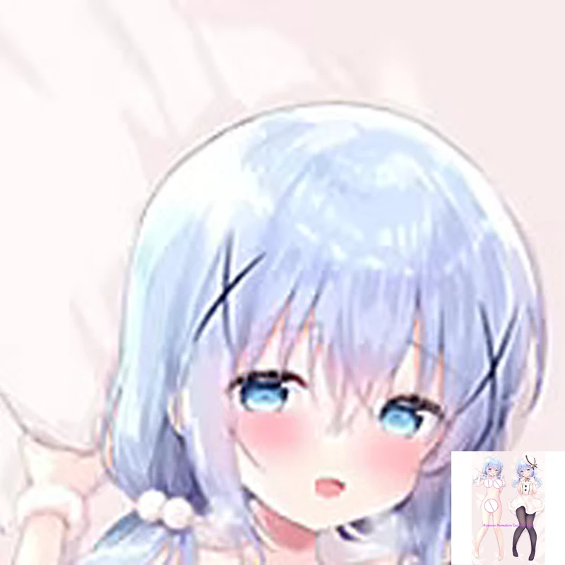 

Dakimakura Anime Kafu Chino 2 Side Printed Hugging Body Pillowcase Cushion Bedding Decor Pillow Cover 2024