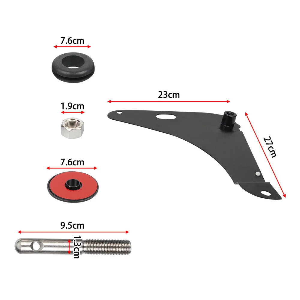 82214260AC 82214260AB Hood Pins Kit For Dodge Challenger 2008 2009 2010 2012 2013 2014 2015 2016 Black view 2