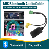 MMI 3G Car AMI 12Pin Bluetooth 5.0 Module AUX AUX Cable Adapter Wireless Audio Input Replacement for Audi A4 A6 Q5 Q7 A5 S5