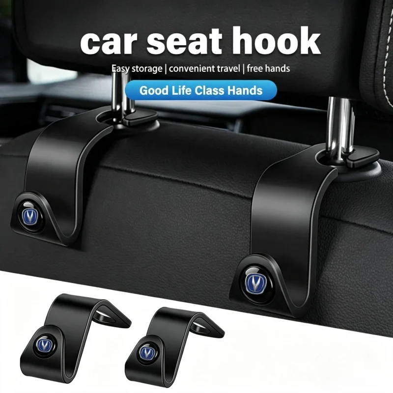 2Pcs Portable Car Seat Back Hooks For Changan CS75 PLUS CS55 PLUS UNI‑S Eado Plus CS35 PLUS Alsvin PLUS UNI‑V UNI‑T UNI‑K
