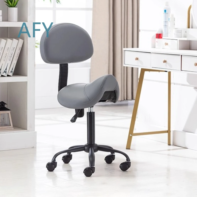 Saddle Stool for Pet Grooming Bench for Hair Salon Hydraulic Chair for Cashier Seat Ergonomic Adjustable Height Silent Brake