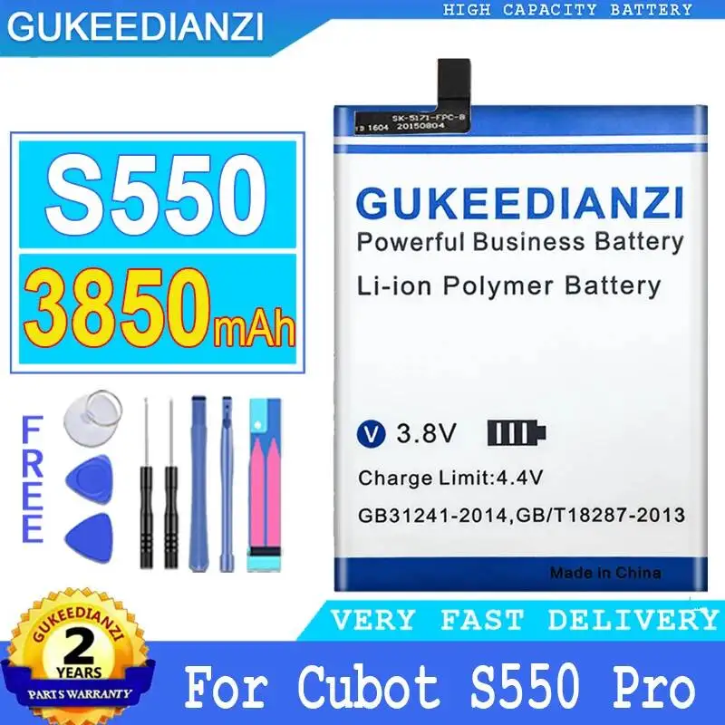 Аккумулятор для мобильного телефона Cubot S550 S550 Pro, 3850 мАч, высокой емкости