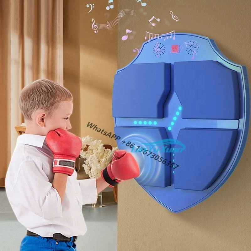 Kids Toys Electronics Boxing Punching Boots Pads Machine Price Focus Training with Smart Electronic Wall Target  Music