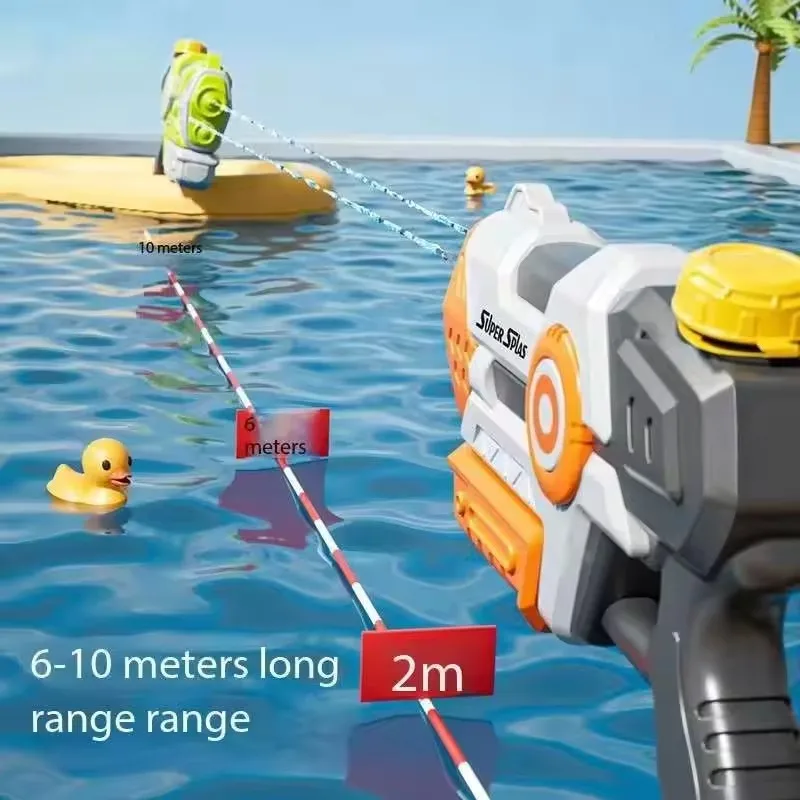 MINI ความจุสูงปืนฉีดน้ําสําหรับเด็กผู้ใหญ่ Long Range Watergun ฤดูร้อน Water Blaster ของเล่น Super Soaker สําหรับสระว่ายน้ําชายหาด