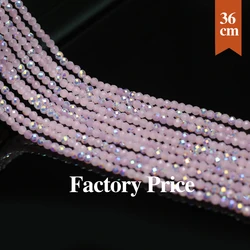 Natural Spinel Stone Beads Plating Color Round Pink Crystal Loose Spacer Beads for Jewelry Making DIY Necklace Wholesale 2 3 4mm