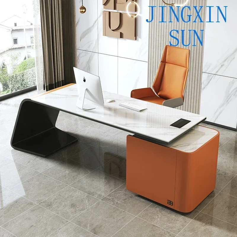 Corner desk, slate desk, writing desk, office big board, boss computer desk