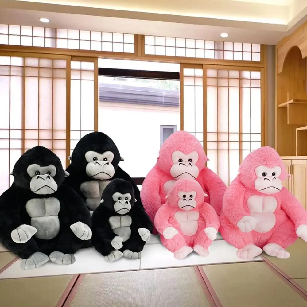Knuffel Chimpansee Gorilla Simulatie Kussen Orang-oetan Gevuld Zacht Knuffeldier Aap Woondecoratie