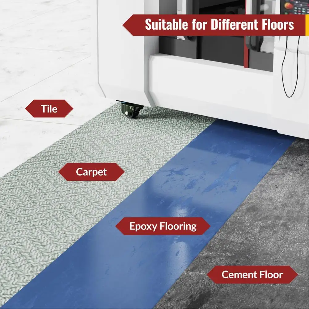 Industrial Caster Wheels 2.5" 3300lbs Load Capacity Plate Mount Heavy Duty Nylon Casters Equipment Machinery