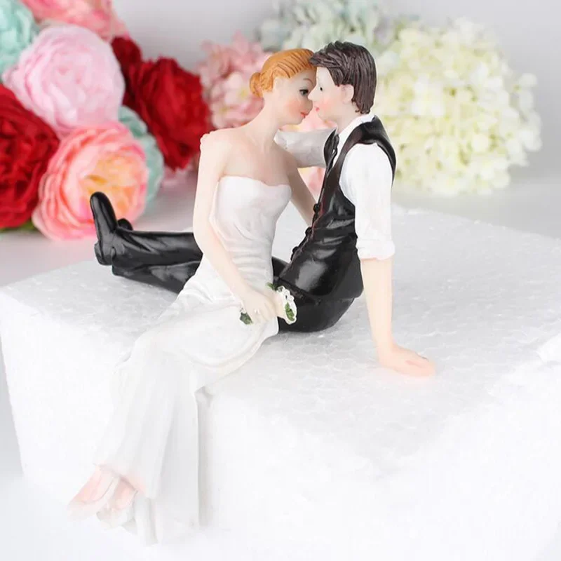 Neue Tortenaufsätze Puppen Braut und Bräutigam Figuren Lustige Hochzeitstorte Topper Ständer Topper Dekoration Lieferungen Heiraten Figur – Detail 5