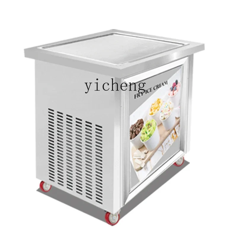 

ZF Fried Ice Machine Commercial Fried Yogurt Machine Single and Double Pot Fried Ice Cream Roll Machine Stall