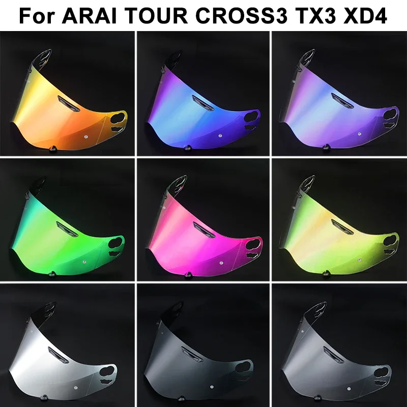 Helmet Visor For ARAI TOUR CROSS3 TX3 XD4 Motorcycle Helmets Vision Lens Case For CROSS3 Helmet Lens Windshield Moto Accessories