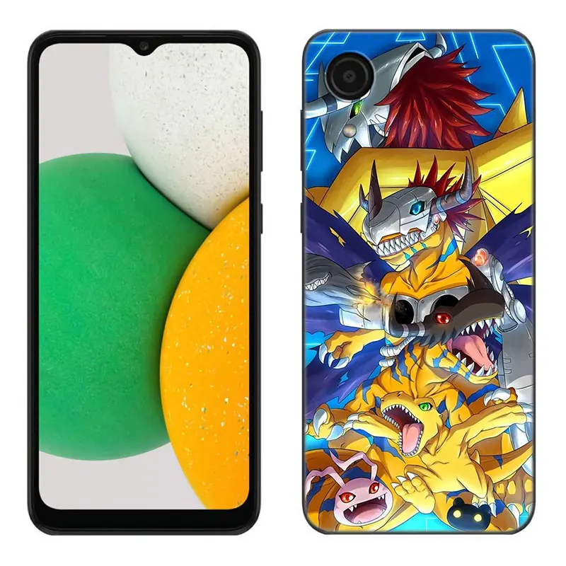 Anime D-Digimon Adventure Black Phone Case For Samsung Galaxy A01 A03 Core A04 E A02 A05 A10 A20 A21 A30 A50 S A6 A8 + A7 2018