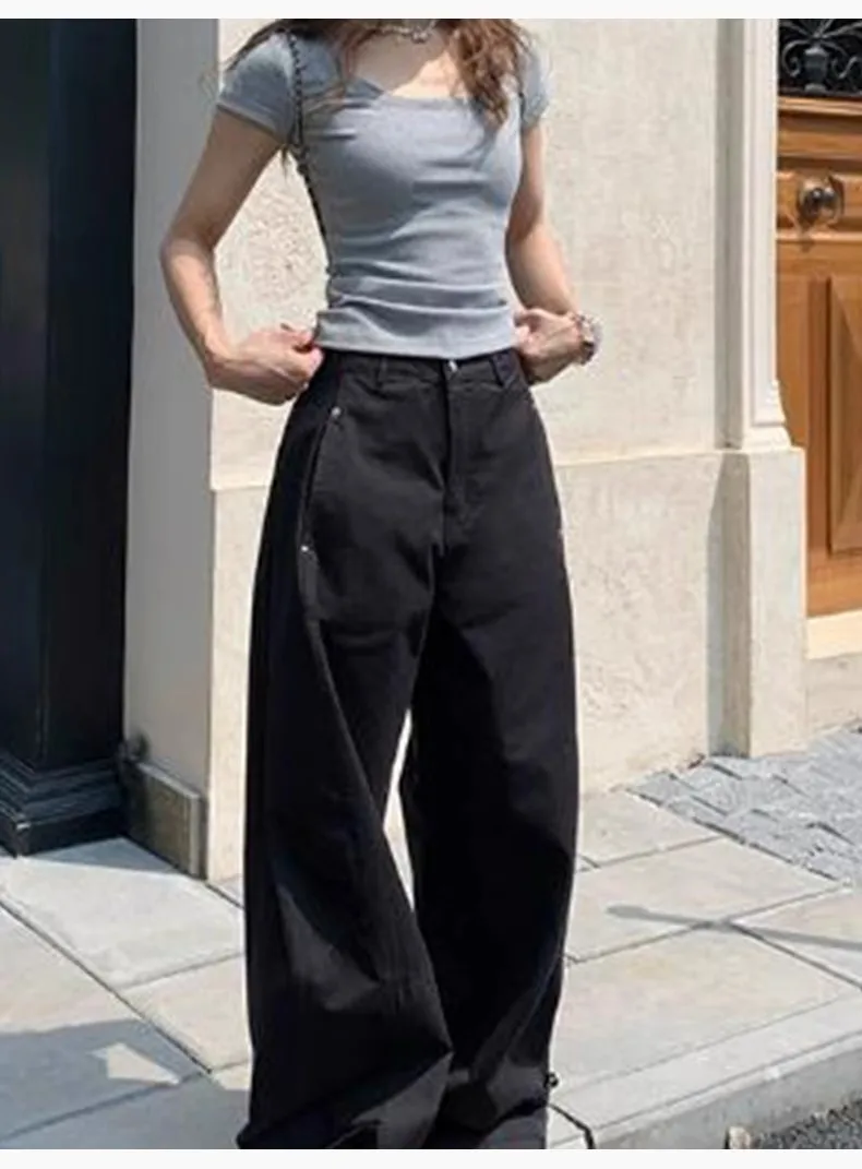 Celana Wanita Hip Hop Musim Dingin Berbahan Plush untuk di Rumah, Nyaman dengan Ikat Pinggang Tebal, Berlapis, Berpanel, dengan Pita dan Ikat Pinggang, Gaya Streetwear