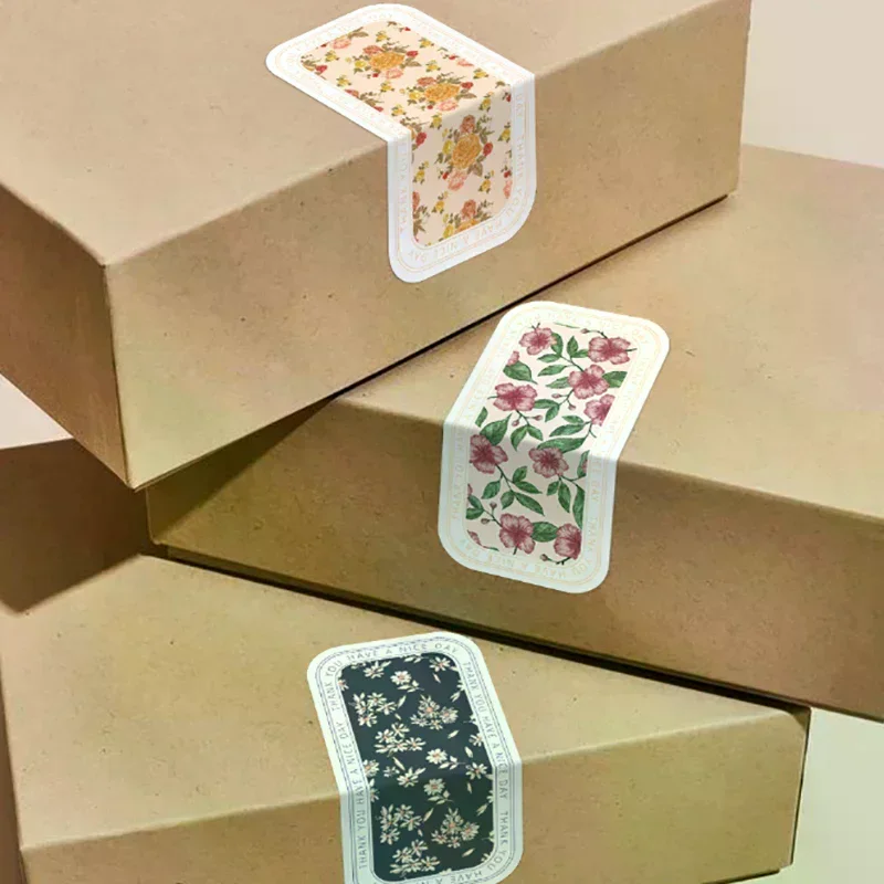 100pcs/wrap This Package Is Happy To See You Too Stickers Small Business Gift Box Packaging Decor Thank You Sticker Seal Labels
