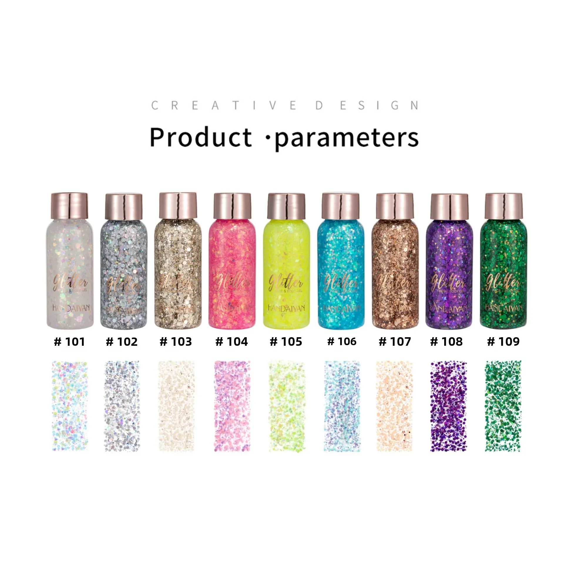 9 Color Eye Glitter Gel Lasting Eyeshadow Sequins High Gloss Art Body Face Nail Hair Makeup Decoration Party Festival Eye shadow