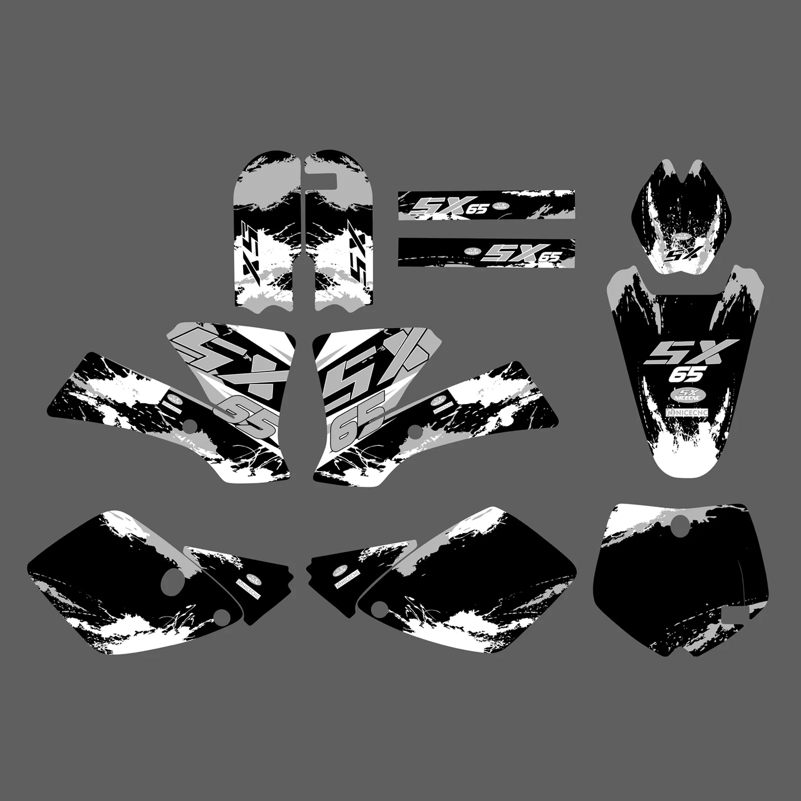 NICECNC ل KTM SX65 SX 65 2002 2003 2004 2005 2006 2007 2008 دراجة نارية هدية الرسومات خلفية الشارات ملصق تخصيص #5
