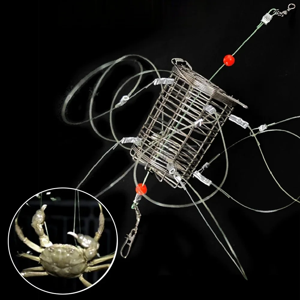 

Fishing Catching Tool Lure Trap Crab Traps Shrimp Crawfish Lure Cast Net Fishing Tackle for Rock Crabs Crawfish Trap Cage