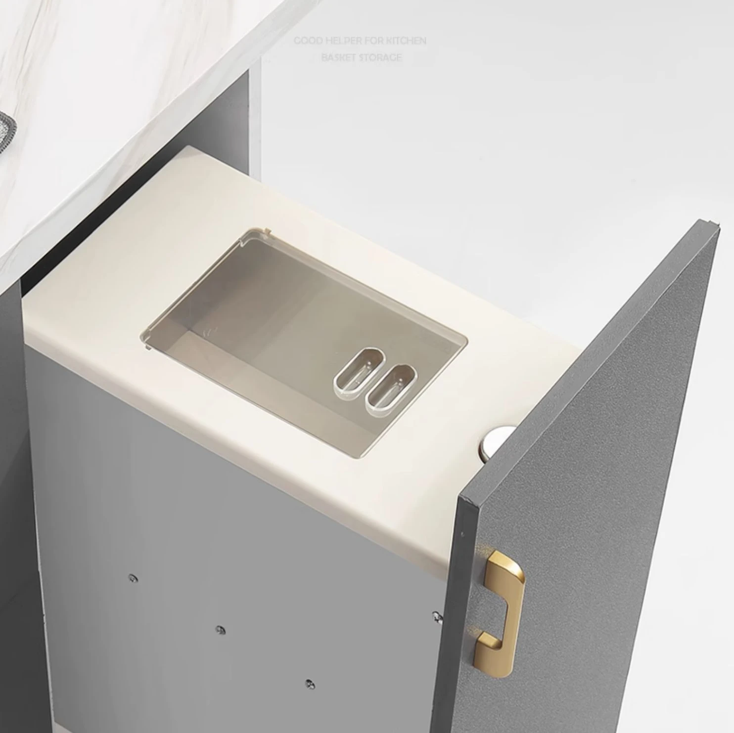 Rice Bucket Embedded Kitchen Rice Storage Box,   Cabinet, Multifunctional Storage Box, Drawer Type