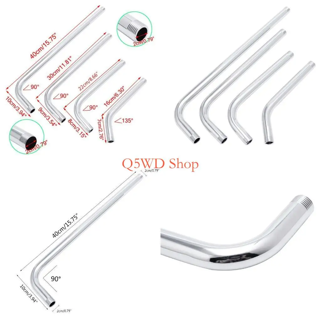 

Q5WD Thread G1/2 Stainless Steel Wall Mounted Tube Rainfall Shower for Head Arm Brack