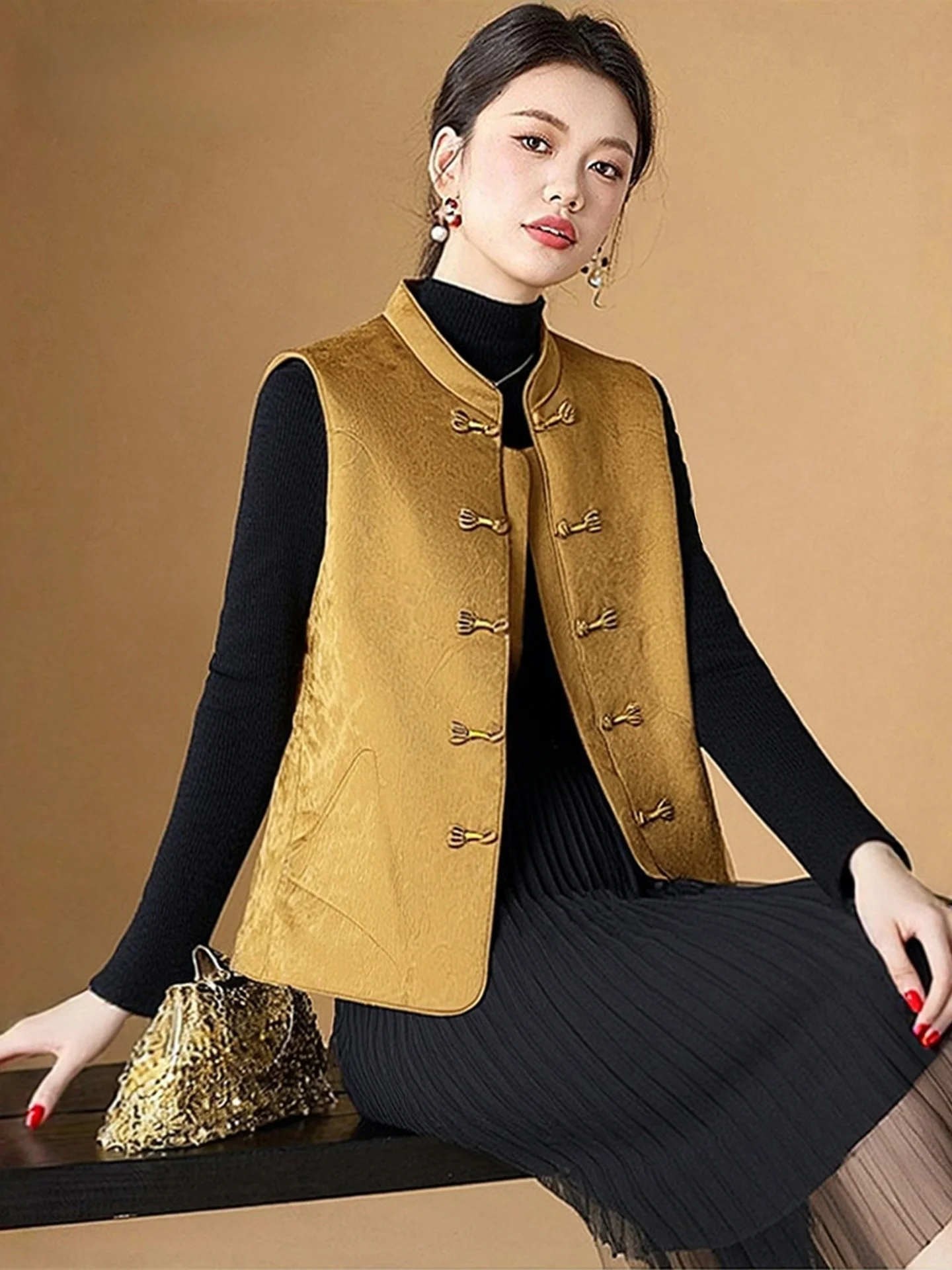 Nieuwe Chinese Sle Young Faionable Vest vrouwen Winter High End Merk ular Vest Jaet Bovenkleding Trendy Katoenen Kleding