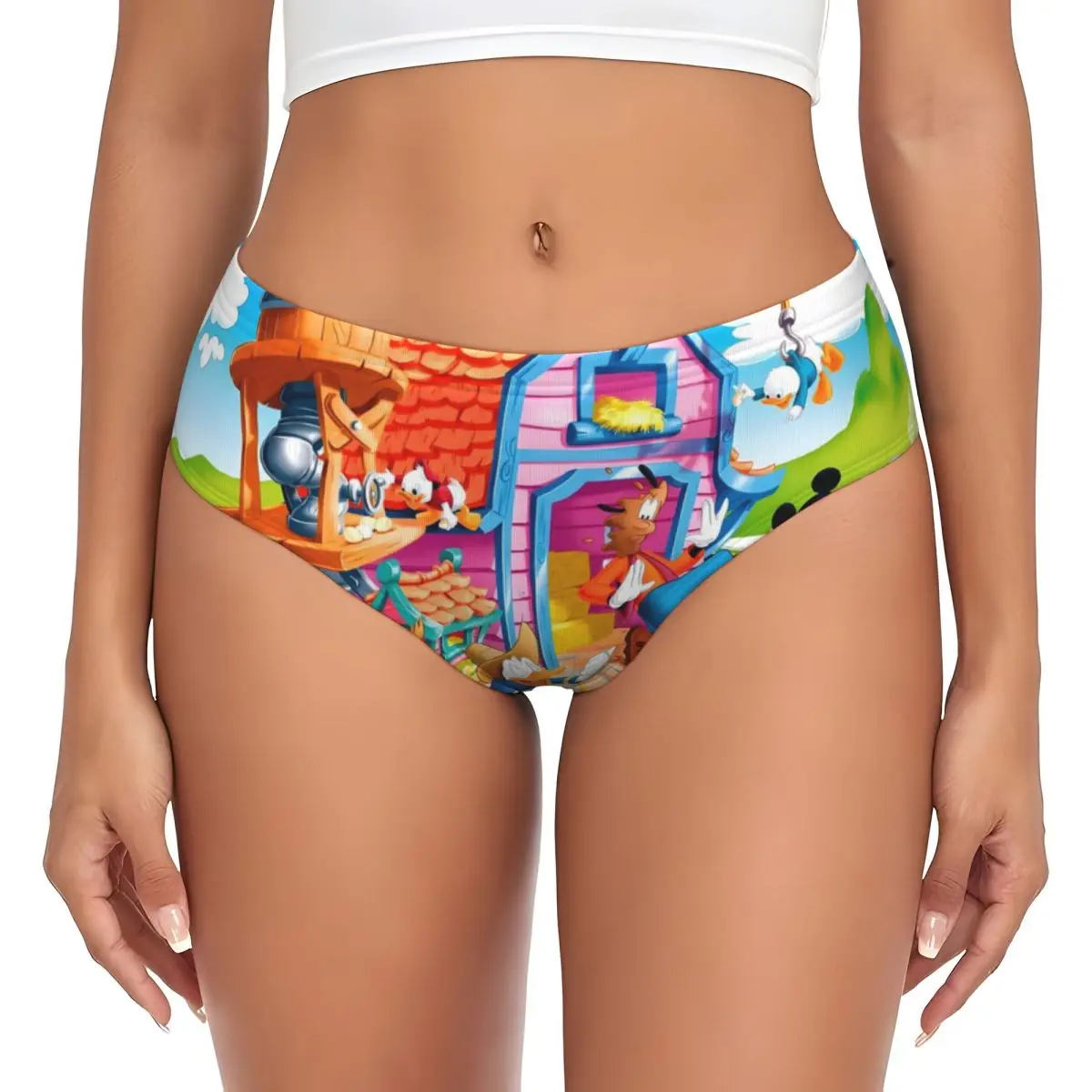 ملابس داخلية نسائية مخصصة ميكي ماوس ميني كارتون الرسوم المتحركة سراويل داخلية مريحة من Mangas