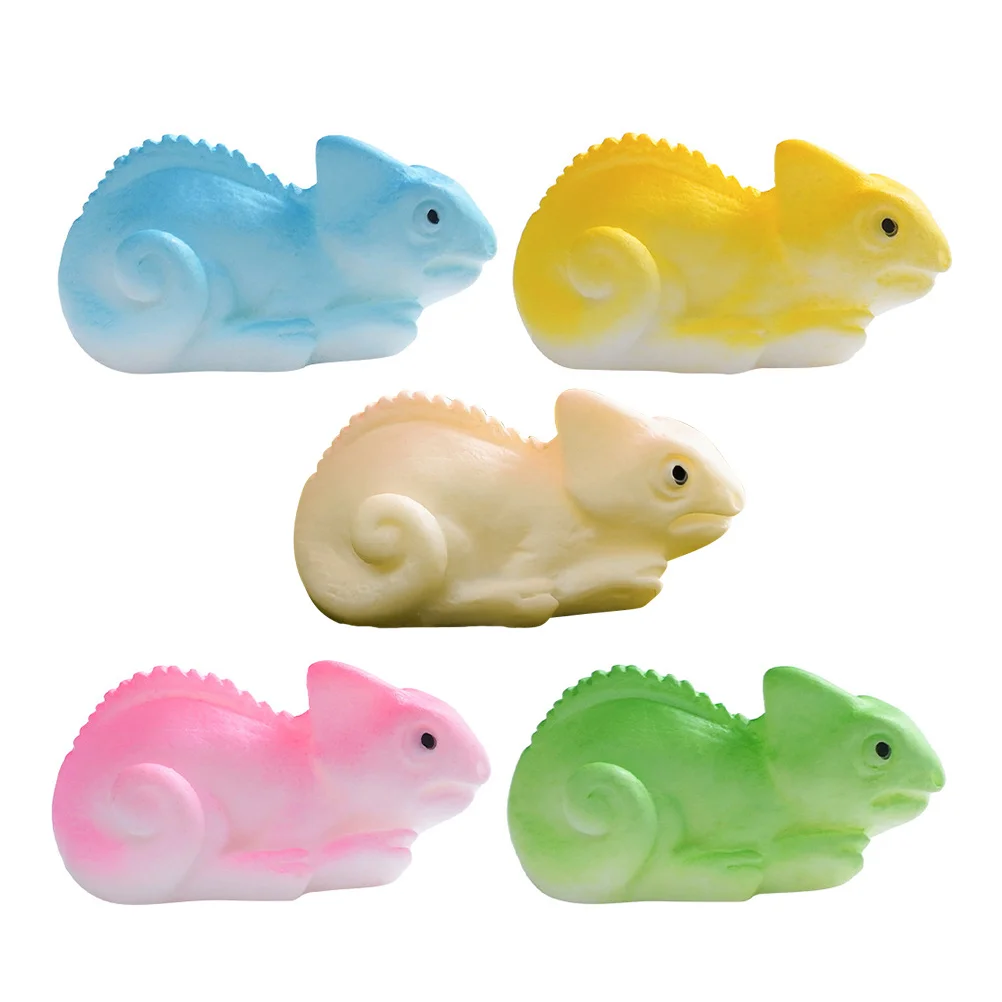 

5Pcs Sufficient Quantity Resin Lizard Figurines for Various Creative Projects Garden Microlandscape Decor Resin Mini Figures