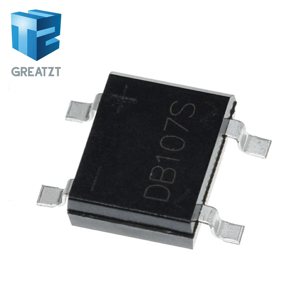GREATZT 10/20/40PCS SMD DB107 DB107S 1A 1000V Single Phases Diode Rectifier Bridge image 4