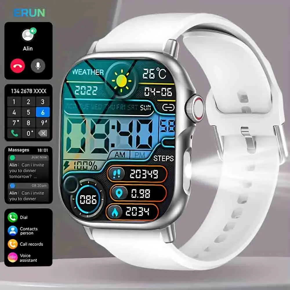 Smart Watch For  Full Touch Screen Bluetooth Call Waterproof Watches Sport Fitness Tracker Smartwatch Lady Reloj Mujer