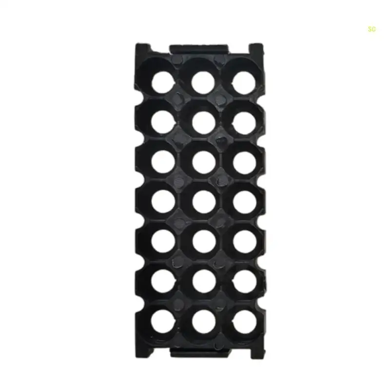 Suporte protetor 18650 rack exibição bateria 3x7 suporte célula fácil instalação dropshipping