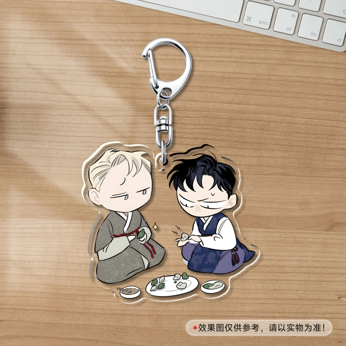 Hot Korean Cartoon BL Manga Anime Roses and Champagne keychain Fans Collection Jewelry Gift