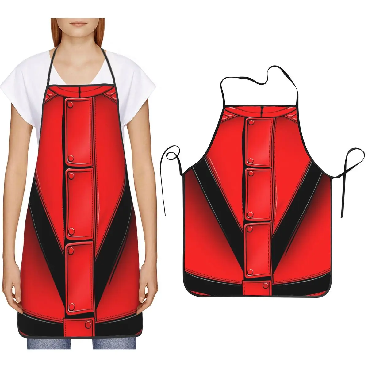 Thriller Michael Jackson Aprons Chef Cooking Baking Tablier Bib Kitchen Cleaning Pinafore for Women Men Gardening