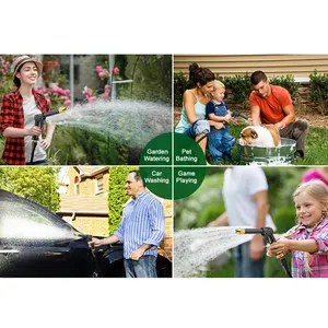 Flexible expandable garden hose, high pressure nozzle, washer, car wash, water hose, high quality 10 Main Sales Hose Garden - №8