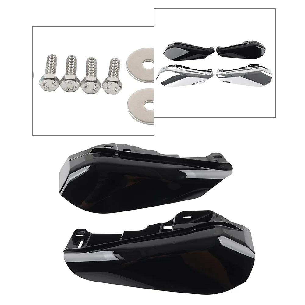 

Motorcycle Mid-Frame Air Deflector Heat Shield 2PCS For Harley CVO Road Street Glide 2023-2024 ABS Plastic Glossy Black/Chrome