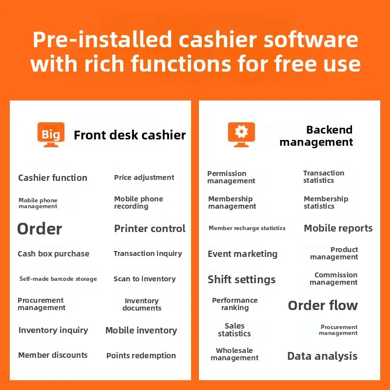 New supermarket fruit fresh Ai intelligent weighing cash register integrated machine Malatang electronic scale automatic
